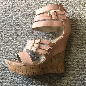Never Worn! Spirit Moda High Wedge Sandal